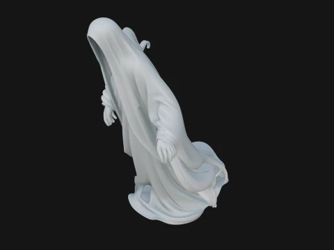 Floating Ghost Statue Design 2 - 3D Print Model 3D Print Model