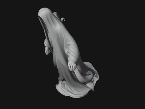 Floating Ghost Statue Design 2 - 3D Print Model 3D Print Model