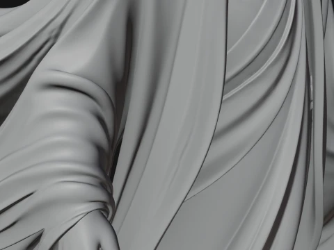 Floating Ghost Statue Design 2 - 3D Print Model 3D Print Model