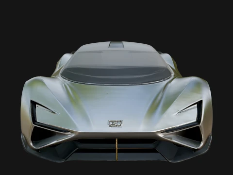 Concept Hypercar Model Design 7 - 3D Print Model 3D Print Model
