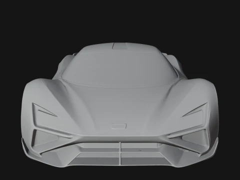 Concept Hypercar Model Design 7 - 3D Print Model 3D Print Model
