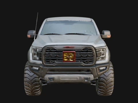 Off Road Pickup Truck Model Design 6 - 3D Print Model 3D Print Model