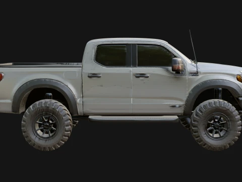 Off Road Pickup Truck Model Design 6 - 3D Print Model 3D Print Model