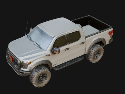 Off Road Pickup Truck Model Design 6 - 3D Print Model 3D Print Model