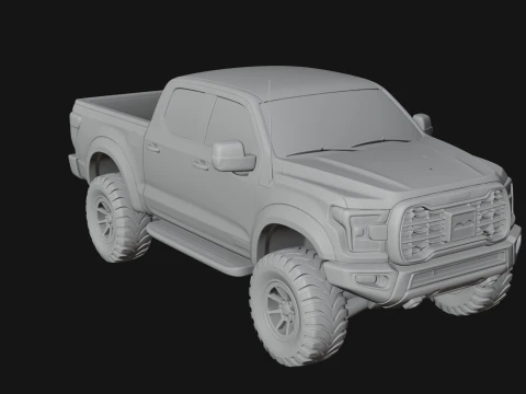 Off Road Pickup Truck Model Design 6 - 3D Print Model 3D Print Model