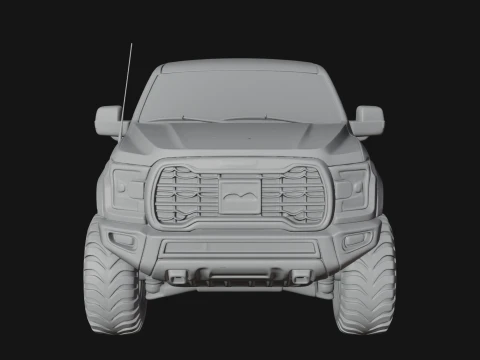Off Road Pickup Truck Model Design 6 - 3D Print Model 3D Print Model