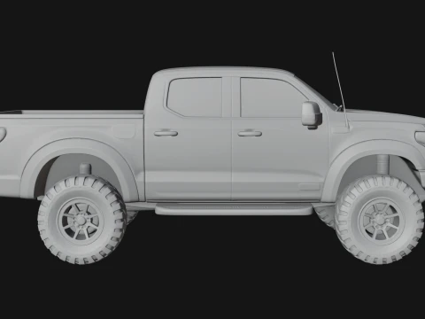 Off Road Pickup Truck Model Design 6 - 3D Print Model 3D Print Model