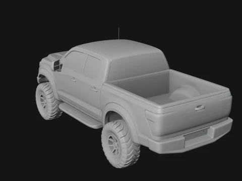 Off Road Pickup Truck Model Design 6 - 3D Print Model 3D Print Model