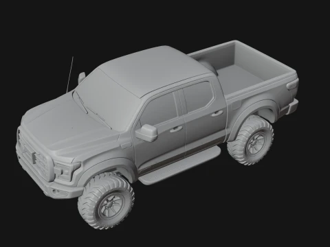 Off Road Pickup Truck Model Design 6 - 3D Print Model 3D Print Model