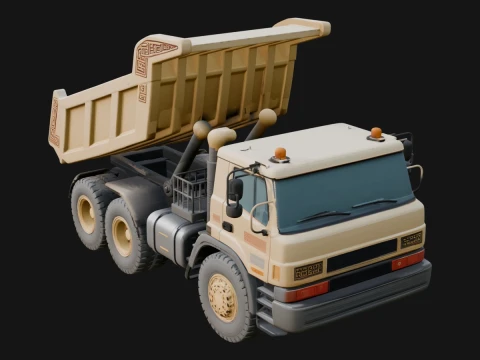 Dump Truck Model Design 12 - 3D Print Model 3D Принт Модель