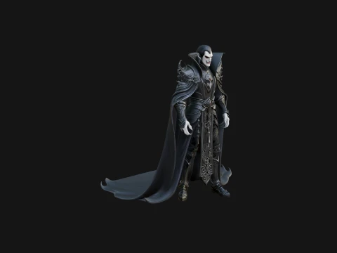Vampire Lord Statue Design 1 - 3D Print Model 3D Принт Модель