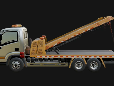 Tow Truck Model Design 13 - 3D Print Model 3D Print Model