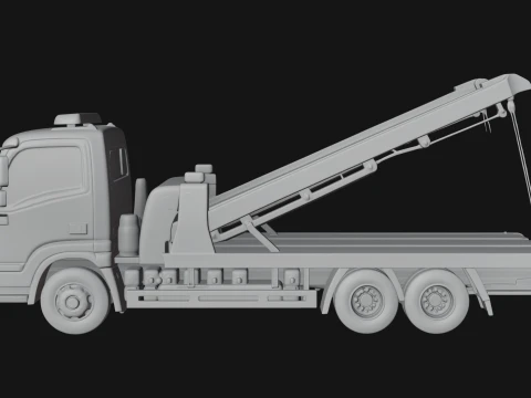Tow Truck Model Design 13 - 3D Print Model 3D Print Model