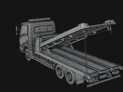 Tow Truck Model Design 13 - 3D Print Model 3D Print Model