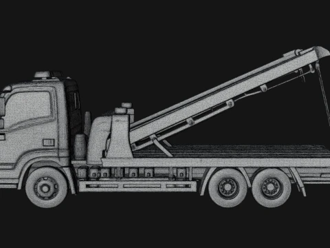 Tow Truck Model Design 13 - 3D Print Model 3D Print Model