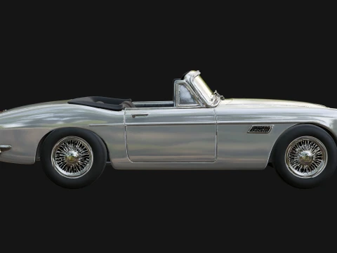 Vintage Roadster Car Model Design 2 - 3D Print Model 3D Print Model