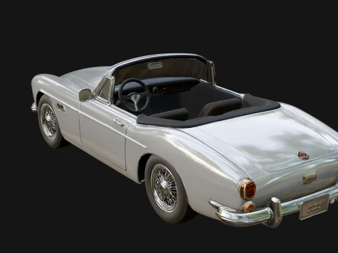 Vintage Roadster Car Model Design 2 - 3D Print Model 3D Print Model