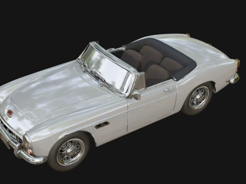 Vintage Roadster Car Model Design 2 - 3D Print Model 3D Print Model