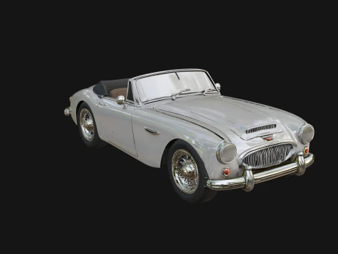 Vintage Roadster Car Model Design 3 - 3D Print Model Modelo de impresión 3D