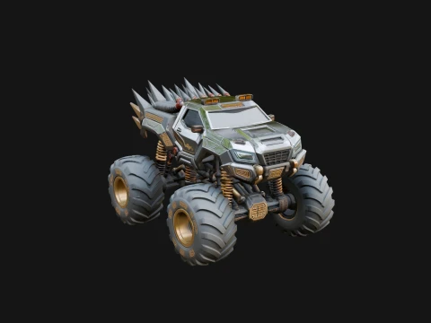 Armored Battle Truck Model Design 4 - 3D Print Model 3D Print Model