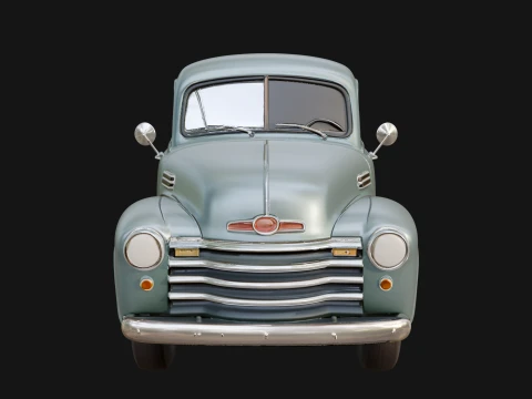 Vintage Pickup Truck Model Design 3 - 3D Print Model 3D Print Model