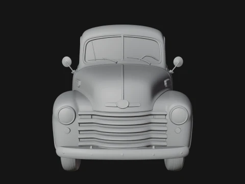 Vintage Pickup Truck Model Design 3 - 3D Print Model 3D Print Model