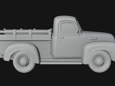 Vintage Pickup Truck Model Design 3 - 3D Print Model 3D Print Model