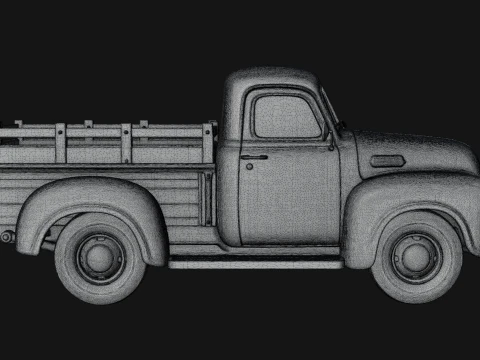 Vintage Pickup Truck Model Design 3 - 3D Print Model 3D Print Model