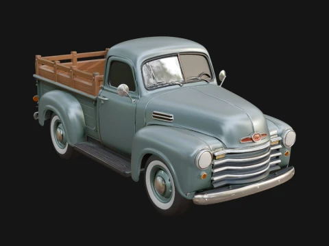 Vintage Pickup Truck Model Design 3 - 3D Print Model 3D Print Model