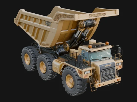 Dump Truck Model Design 13 - 3D Print Model 3D Принт Модель