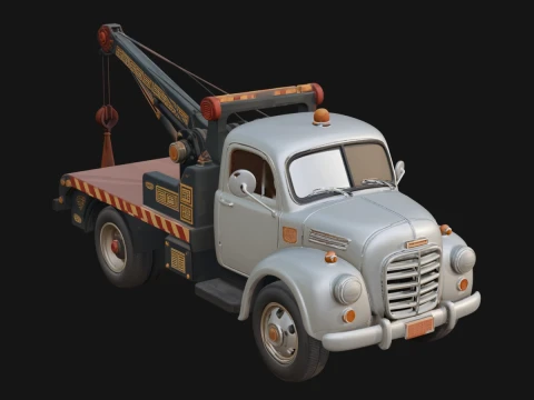 Tow Truck Model Design 14 - 3D Print Model Modello di stampa 3D