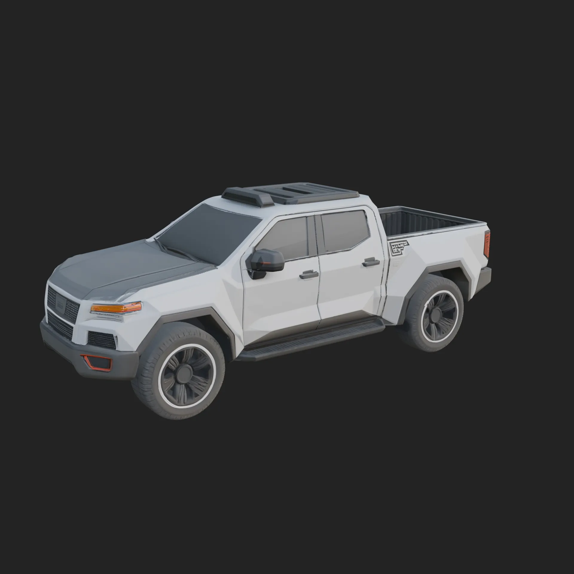 Off Road Pickup Truck Model Design 7 - 3D Print Model 3D Print Model .c4d .max .obj .3ds .fbx .stl .blend 