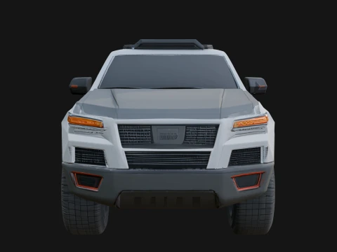 Off Road Pickup Truck Model Design 7 - 3D Print Model 3D Print Model