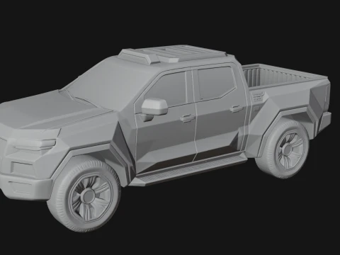 Off Road Pickup Truck Model Design 7 - 3D Print Model 3D Print Model