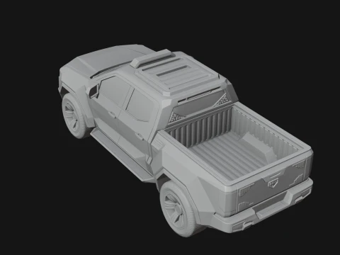 Off Road Pickup Truck Model Design 7 - 3D Print Model 3D Print Model
