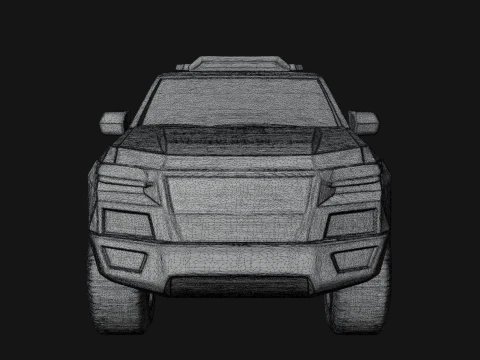 Off Road Pickup Truck Model Design 7 - 3D Print Model 3D Print Model