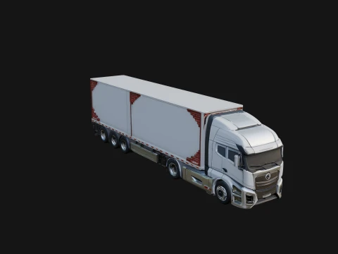 Semi Truck Model Design 10 - 3D Print Model 3Dプリントモデル