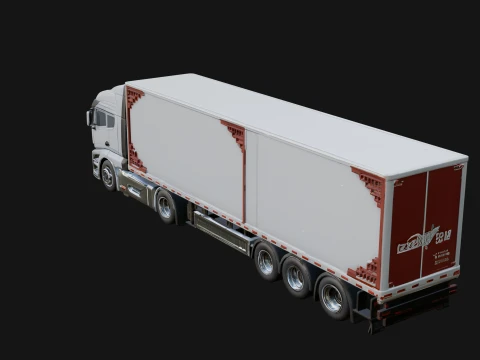 Semi Truck Model Design 10 - 3D Print Model 3D Print Model