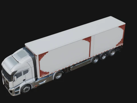 Semi Truck Model Design 10 - 3D Print Model 3D Print Model