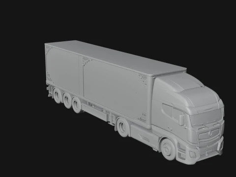 Semi Truck Model Design 10 - 3D Print Model 3D Print Model