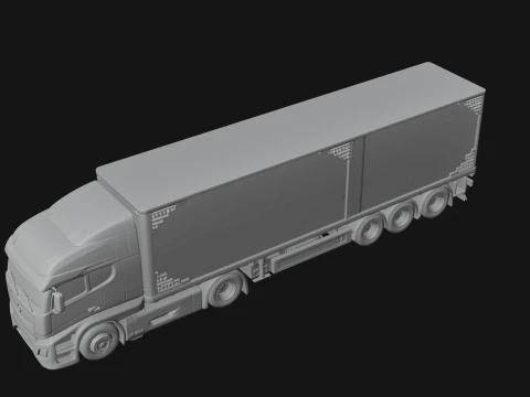 Semi Truck Model Design 10 - 3D Print Model 3D Print Model