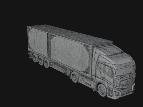 Semi Truck Model Design 10 - 3D Print Model 3D Print Model