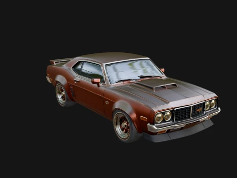 Classic Muscle Car Model Design 14 - 3D Print Model 3D Print Model