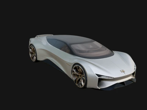 Concept Hypercar Model Design 9 - 3D Print Model 3D Druckmodell