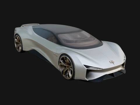Concept Hypercar Model Design 9 - 3D Print Model 3D 프린트 모델