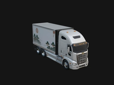 Semi Truck Model Design 12 - 3D Print Model 3D Print Model