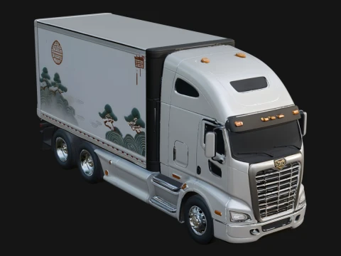 Semi Truck Model Design 12 - 3D Print Model 3D Print Model