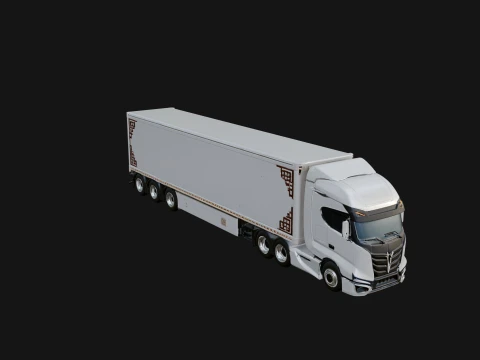 Semi Truck Model Design 13 - 3D Print Model 3D Print Model