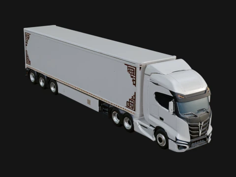 Yarı Kamyon Model Tasarımı 13 - 3D Baskı Modeli 3D Baskı Modeli