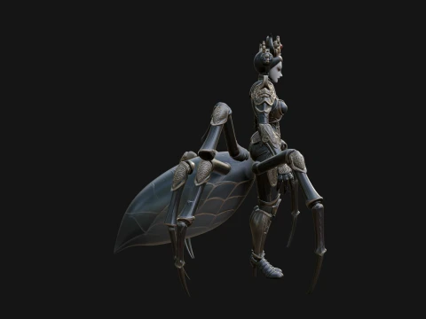Spider Queen Statue Design 4 - 3D Print Model 3D Print Model